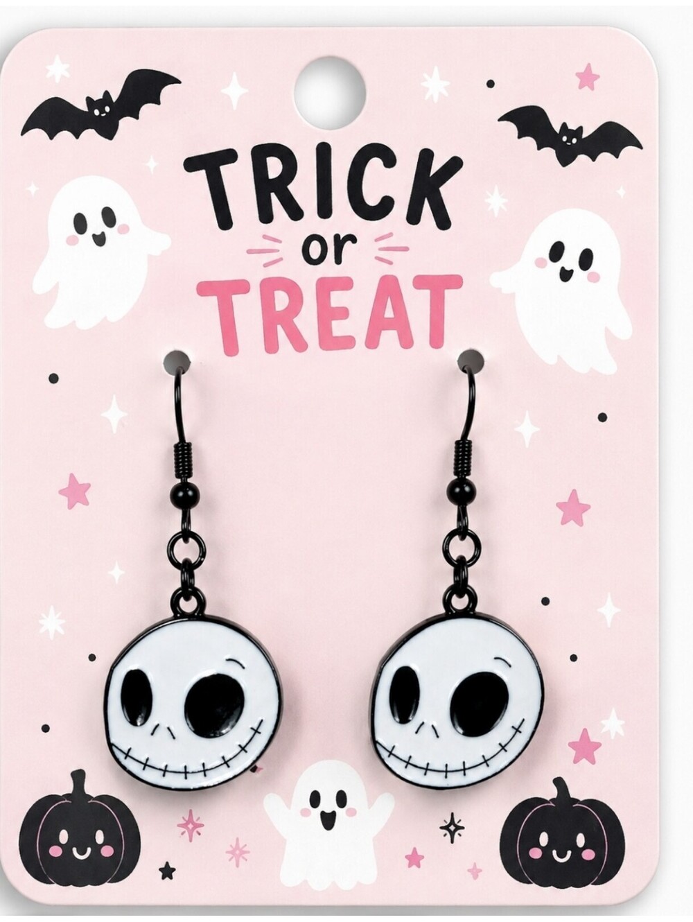 The Nightmare Before Christmas Jack Skellington Halloween Earrings